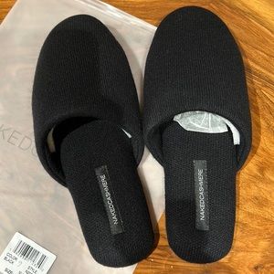 Cashmere mule slipper